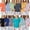 Single: Randomly Selected, variant on Women's Junior Pack of 6 Randomly Assorted Mid Sleeve T-Shirts - 9-11 Years