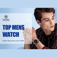 thumbnail image 3 of Taxau Mens Sliver Watches Luxury Black Dial Watches Men Sliver Stainless Steel Watches Day Date Mens Watches Analog Quartz Watches For Men Mens Waterproof Watches Relojes Para Hombre Men Wrist Watch, 3 of 12