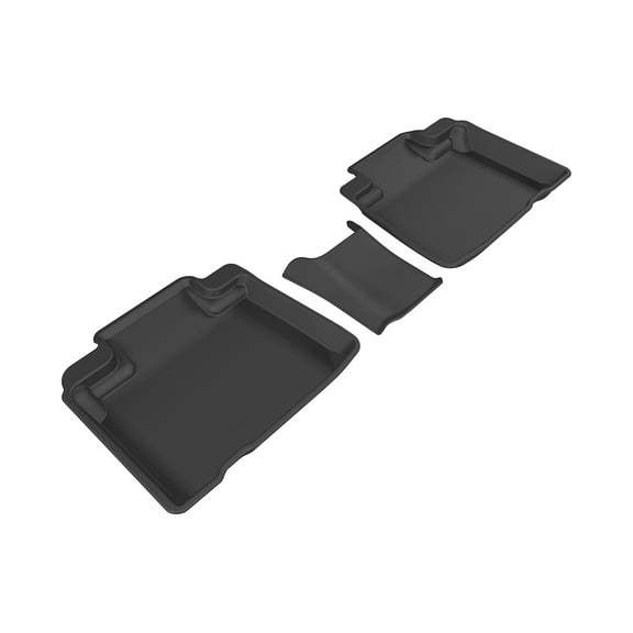 3D MAXpider Custom Fit Kagu Floor Mat (Black) for 2015-2021 Ford Edge - 2ND Row