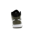 thumbnail image 4 of Jordan Men's 1 Mid Black White Olive Basketball Shoes, from StockX, 4 of 5