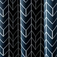thumbnail image 3 of Sun Zero Kenwood Chevron Blackout Grommet Curtain Panel, 40"X63", Navy, 3 of 9