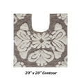 thumbnail image 3 of Better Trends U-Shape Toilet Rug 100% Cotton, Non-Slip Rug, Water Absorbent, Machine Washable, (20" x 20") Contour Bath Rug Beige - Madallion Collection, 3 of 6