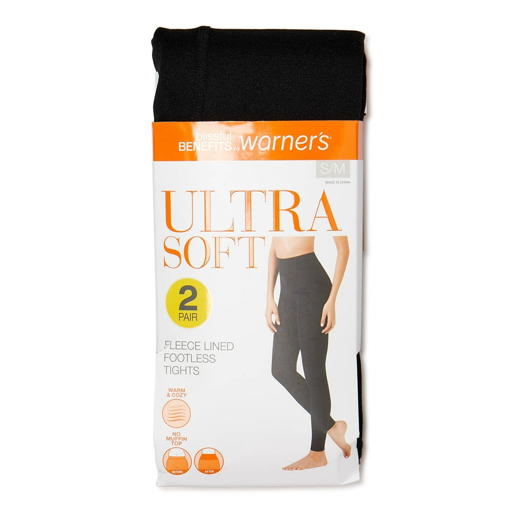 Warner's Blissful Benefits by Warner's Women's Footless Fleece Lined