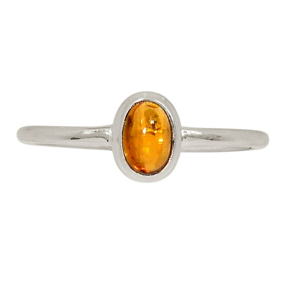 Natural Yellow Tourmaline 925 Sterling Silver Ring Jewelry s.8 ALLR-27443