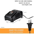 thumbnail image 6 of 18V for Ridgid Battery Charger R86092 R86091 Compatible with Ridgid 18V NiCad/Lithium Ion Battery R840093 R840095 R840083 R840085 R840086 R840087 R840089 AC840085 AC840086...etc, 6 of 10