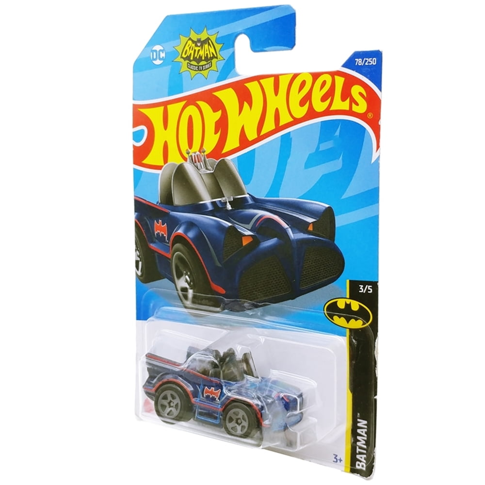 Hot Wheels Classic TV Series Diecast Vehicle Series - HCT04 ~ Batmobile ~ Blue ~ 3/5