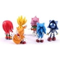 thumbnail image 2 of Ensemble de 6 Pcs Sonic Hedgehog Amy Tails Mephiles Knuckles Figurine en PVC 6 Cm/2,4 Po, 2 of 4
