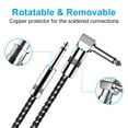 thumbnail image 4 of Guitar Cable 10 ft Electric Instrument Cord Right Angle for Bass Mandolin Keyboard and Pro Audio, 4 of 10