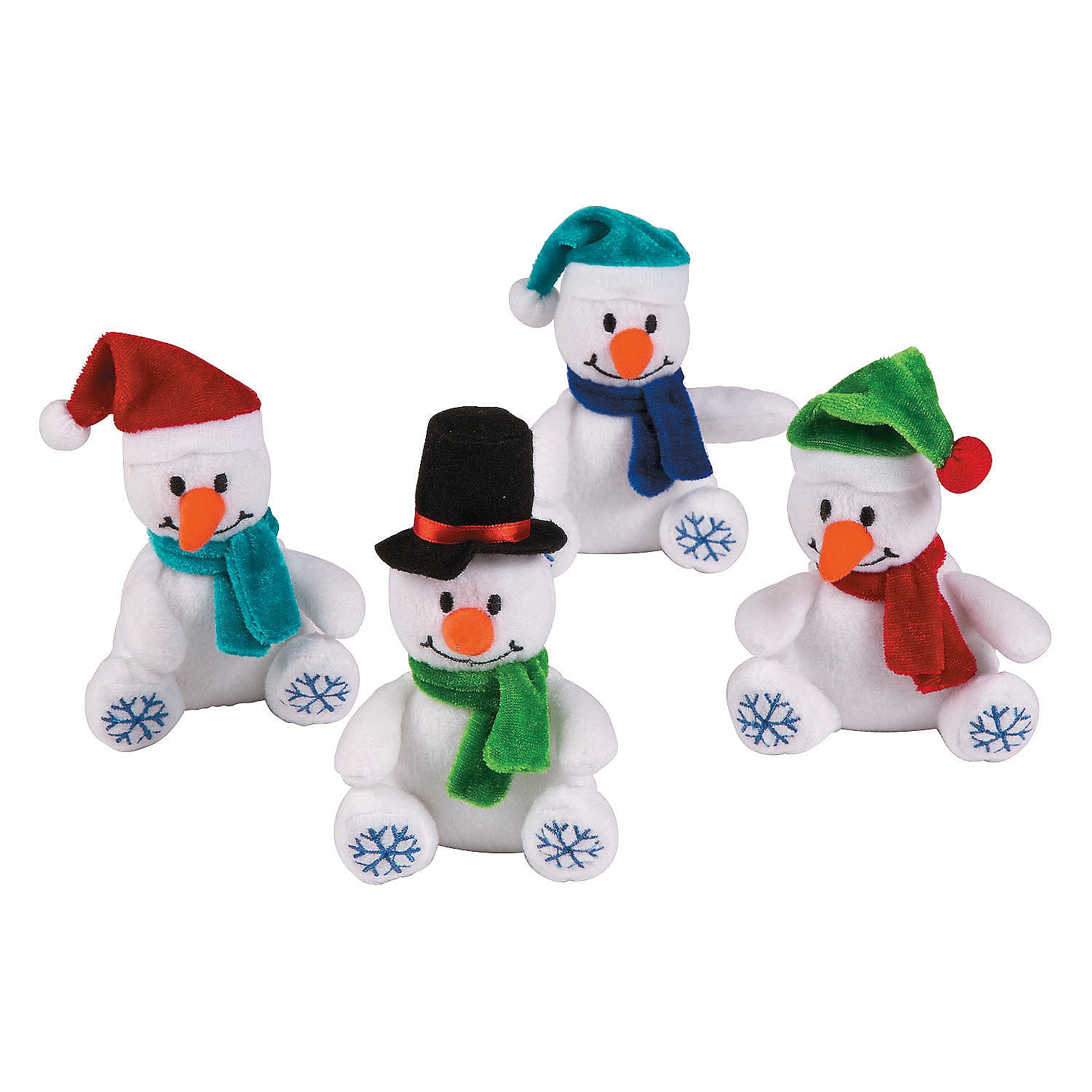 Snowflake Plush Snowmen - Toys - 12 Pieces - Walmart.com - Walmart.com