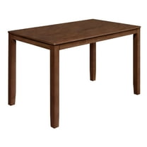 New Classic Furniture Pascal Wood Rectangular Counter Dining Table in Walnut