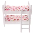 thumbnail image 1 of Mini Bunk Bed Model Designed For Pretend Play In Unique Style Crafted From Wood And Fabric For Kids In 1Set, 1 of 5