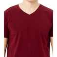 thumbnail image 3 of X RAY JEANS Mens Basic V-Neck Short Sleeve T-Shirt, Cranberry, XS, 3 of 3