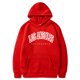 thumbnail image 3 of Sudadera con capucha de manga larga para mujer, suéter holgado de gran tamaño con bolsillo y estampado de letras, alta calidad, Otoño e Invierno, 3 of 3