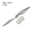 thumbnail image 2 of Hélices RC CW 10x7 Pulgadas 2-Palas para Avión Nylon Gris 2Pcs con Anillos Adaptadores, 2 of 4