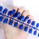 thumbnail image 1 of Uñas postizas a presión, regalos para mujeres, uñas largas, parches de uñas postizas, arte de uñas de color rectangular, 24 pegatinas para uñas, 1 of 3