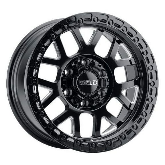 17x10 WELD Off-Road W105 Cinch Black Milled Black Ring Wheel 6x135/6x5.5 (-25mm)