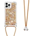 thumbnail image 1 of Funda FOXDOCK para iPhone 14 Pro con Cuerda Ajustable, Brillo Líquido, Protección Antigolpes y Lente – Ideal para Regalo, 1 of 6