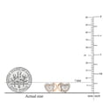 thumbnail image 2 of Dazzlingrock Collection Round White Diamond Heart Link Bracelet (0.02 ctw, Color I-J, Clarity I2-I3)in 10K Rose Gold, 2 of 3