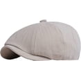 thumbnail image 5 of CoCopeaunts Newsboy Hats for Men Solid Plain Flat Cap Vintage Artist Painter Ivy Hat Octagonal Newsboy Cap Retro Beret Hat, 5 of 7