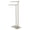 Nickel, variant on Kingston Brass SCC6033 Edenscape 32-7/16 Inch Freestanding Pedestal 2-Tier L-Shape Towel Rack in Antique Brass