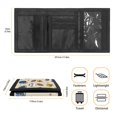 thumbnail image 6 of Psesaysky American Football Trifold Pouch, Polyester Fabric Youth Wallet for Outdoor Sports, Slim Lightweight Little Boys Wallet for Travel, 6 of 7