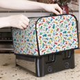 thumbnail image 6 of KLL Transport1 Print 4 Slice Toaster Dust Covers Kitchen Small Appliance Cover with 2 Pockets,Can hold Jam Spreader Knife & Toaster Tongs (12.4 x 10.6 x 8.2), 6 of 6