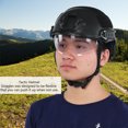 thumbnail image 4 of Casco táctico para adultos, multifuncional Airsoft Casco militar táctico Ciclo Casco Gafas protectoras Versión para ciclismo de seguridad CS y casco táctico para deportes al aire libre(Negro) Amonsee  No, 4 of 7