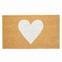Calloway Mills 106762034 White Heart Doormat, 20 x 34 in.