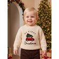 thumbnail image 3 of Cjfdfy Newborn Baby Boy Girl Christmas Sweater Christmas Tree Car Embroidered Long Sleeve Knit Tops Infant Cute My First Christmas Holiday Clothes 0-18M ﻿, 3 of 9