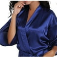 thumbnail image 3 of LYMAYTER‌ Bridal Silk Robe for Women Spa Bathrobe Bride & Bridesmaid Party Sleepwear‌ S-XXXL, 3 of 8