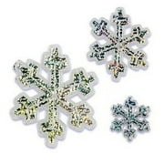 Snowflake Frozen Cake Toppers - 3 Count - National Cake Supply