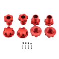 thumbnail image 3 of 4 Pack Écrous Hexagonaux 17mm Adaptateur de Moyeu Hexagonal Professionnel Haute Résistance Moyeux de Roue Rouge, 3 of 7