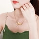 thumbnail image 4 of Collar personalizado Sombrero de Navidad con piedra de nacimiento y línea horizontal Cadena cubana Collar personalizado con nombre chapado en oro para mujeres Regalos de Navidad, 4 of 4