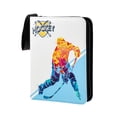 thumbnail image 1 of Carpeta de tarjetas coleccionables, álbum de almacenamiento coleccionable, carpeta de tarjetas de Hockey de doble cara, 400 bolsillos para tarjetas de , azul Baoblaze Carpeta de tarjetas de hockey, 1 of 7