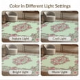thumbnail image 7 of ODIKA 2'x3' Washable Doormat Non-Slip, Low Pile Vintage Ribbon Center Delicate Border Scroll Boho Pink Coquette Refined for Entryway, Kitchen, Laundry Room, 7 of 7