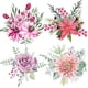 thumbnail image 2 of QCF91 serie Rosa pegatina de ramo de Navidad calcomanía de celebración calcomanía de decoración de habitación, 2 of 3