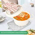 thumbnail image 3 of Yayeee Pot Holders Kitchen Heat Resistant with Pocket 7"x9.8" Cotton Oven Cooking Hot Pads, Pink Candy House, 3 of 7