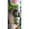 thumbnail image 1 of Cascada Caballete Diamante Pintura 5D DIY Completo Redondo Bordado Punto de Cruz Kit Likrtyny Arte deco, 1 of 9