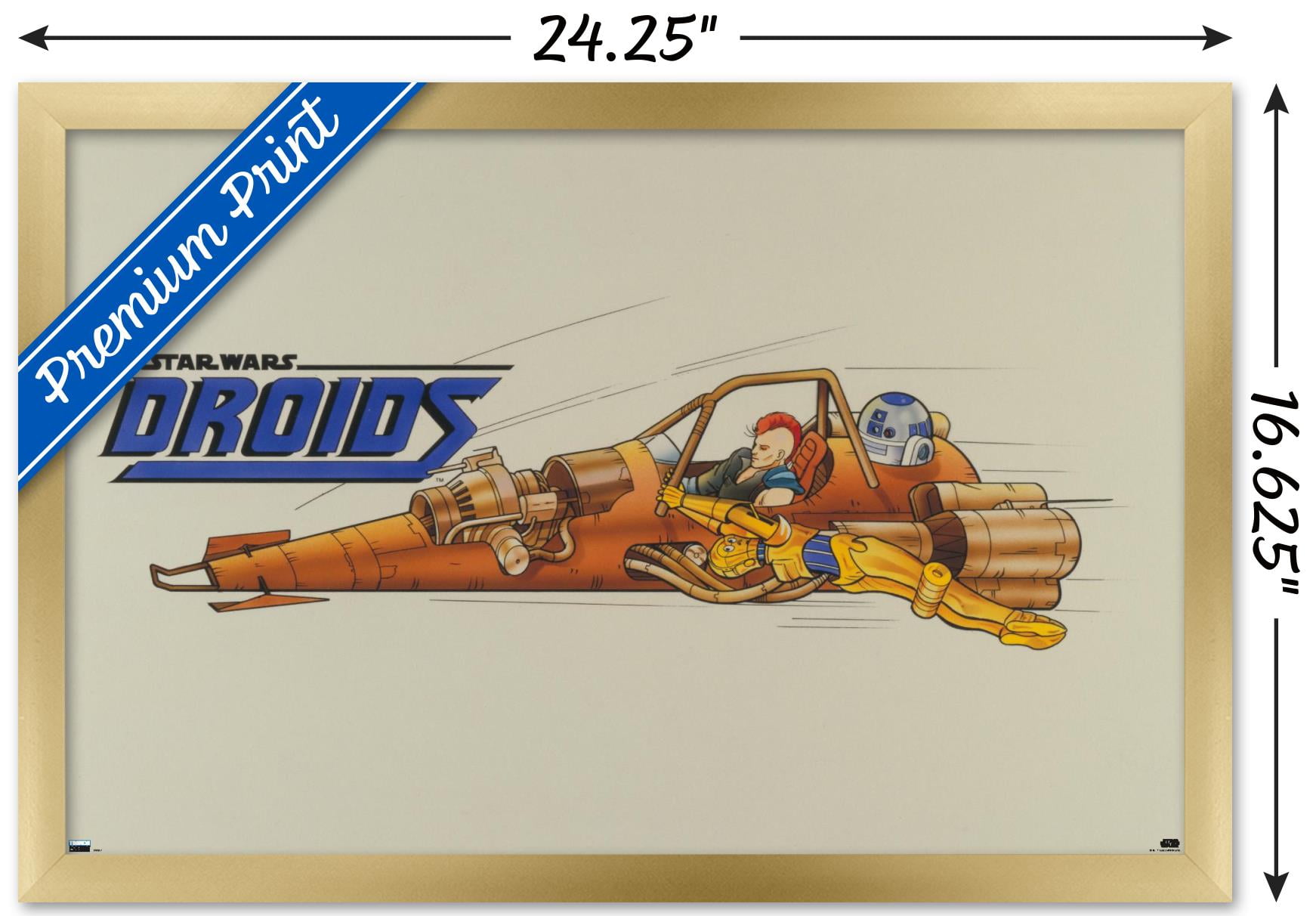 Star Wars: Droids - Speeder Wall Poster, 14.725" x 22.375", Framed