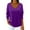 2# Purple, variant on Huankd Velvet Tops for Women Long Sleeve V Neck Loose Fit Casual Dressy Blouses Fall Winter 2025 Soft Velour Shirts Green XL
