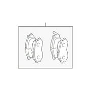Genuine OE Mitsubishi Brake Pads - MZ690568
