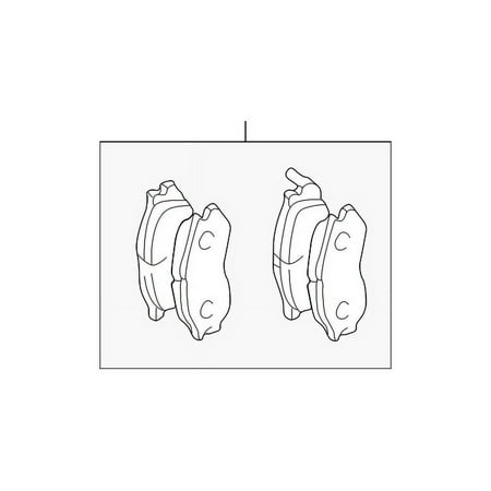 Genuine OE Mitsubishi Brake Pads - MZ690568
