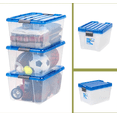 thumbnail image 3 of 3 Cajas De Almacenamiento Apilables Capacidad 42 L Color Transparente, 3 of 5
