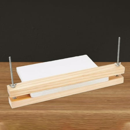 Abbraccia Flat Paper Press Machine Multifunctional Binding Machines Wooden Bookbinding Press for Marking Photo Albums Tags