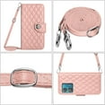 thumbnail image 5 of Allytech Wallet Case for Motorola Edge 40 Neo with Card Cash Slots, Luxury Premium PU Leather Kickstand Shoulder Strap Lanyard Shockproof Anti-Fall Full Body Protective Flip Shell - Coralpink, 5 of 8