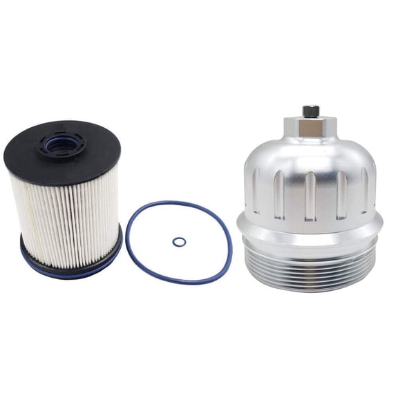 ACA TP1015 Fuel Filter And 134001 Housing Cap Silver Replacement For Duramax 6.6L 2017-2020 Chevy Silverado/GMC Sierra 2500HD 3500HD L5P Diesel Engine