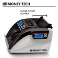 thumbnail image 3 of Money Tech Polymer & Paper Multi-Currency Bill Cash Counter. Canadian Plastic & USD Banknote Counting Machine with Counterfeit Detection and LCD Screens, 3 of 5
