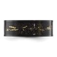 thumbnail image 3 of Auriga Fine Jewelry Stainless Steel Black IP-plated and Gold Foil Inlay 8mm Men's Band Size 7.5, 3 of 6