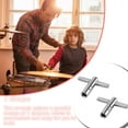 thumbnail image 4 of Eigraketly Tambor de 2 piezas de aleación de Zinc, llave en forma de T, afinación de llave de trampa, diseño Musical considerado, llave de Accesorios para instrumentos musicales, 4 of 6