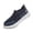 Blue, variant on 2026 Womens Breathable Knit -On Walking Shoes Comfortable Summer on Loafers Width Orthopedic Casual Backless Sneakers Dressy Flat Clogs Tennis Mules and Slide in with Arch Support
